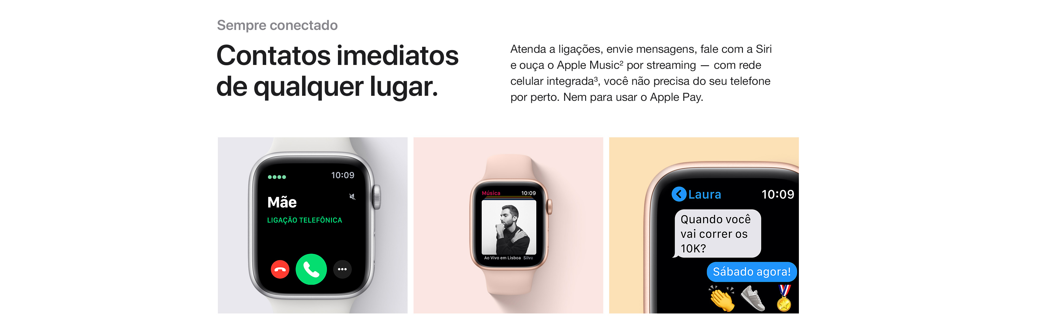 Apple Watch SE GPS 44mm Caixa Cinza-Espacial de Alumínio com Pulseira Esportiva Preta